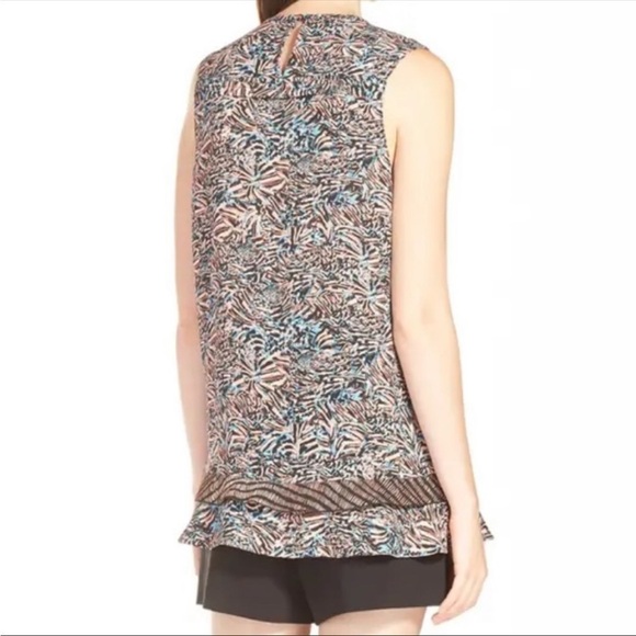 PROENZA SCHOULER Floral Sleeveless Silk Blouse - Picture 2 of 9